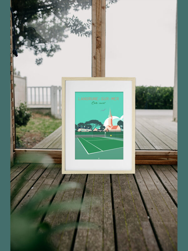 Illustration de Langrune-sur-Mer court de tennis