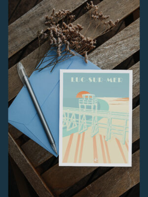 Carte postale Luc sur Mer la jetée