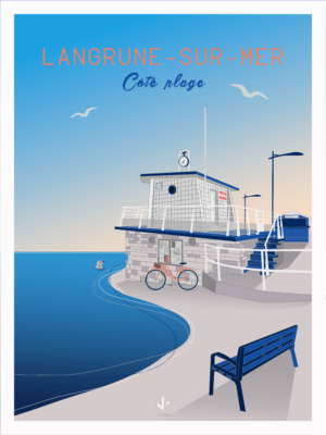 Affiche Julie Lebailly Langrunes-sur-mer côté plage