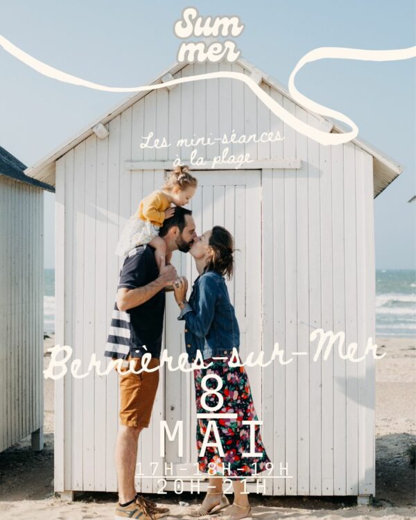 Les mini séance à la plage - Bernières-sur-Mer - Julie Lebailly